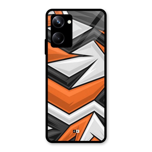 Abstract Comic Glass Back Case for Realme 10 Pro