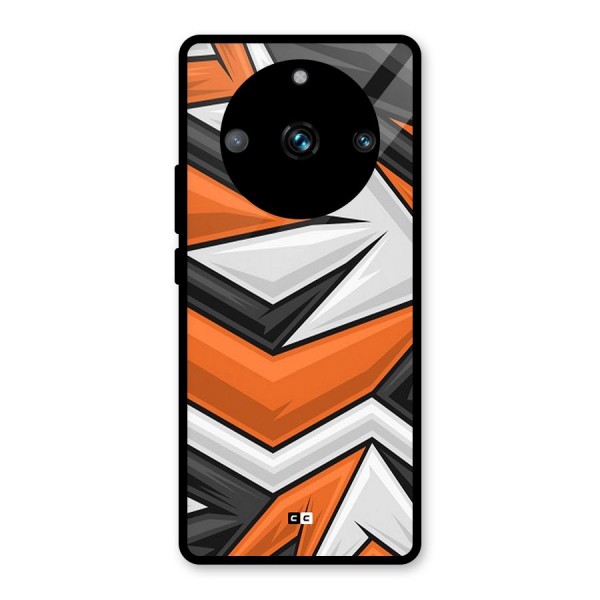 Abstract Comic Glass Back Case for Realme 11 Pro