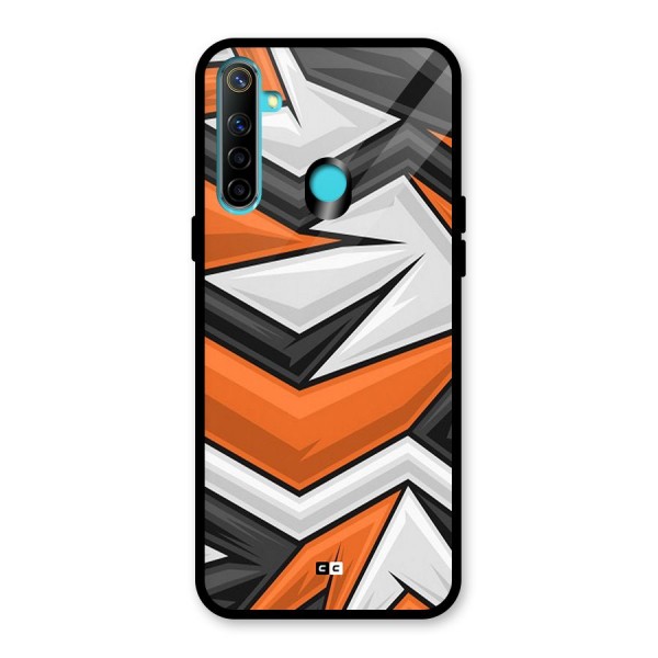 Abstract Comic Glass Back Case for Realme 5