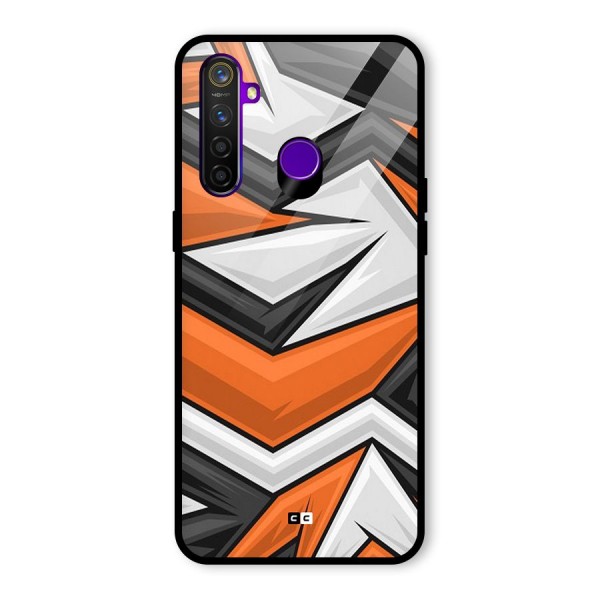 Abstract Comic Glass Back Case for Realme 5 Pro