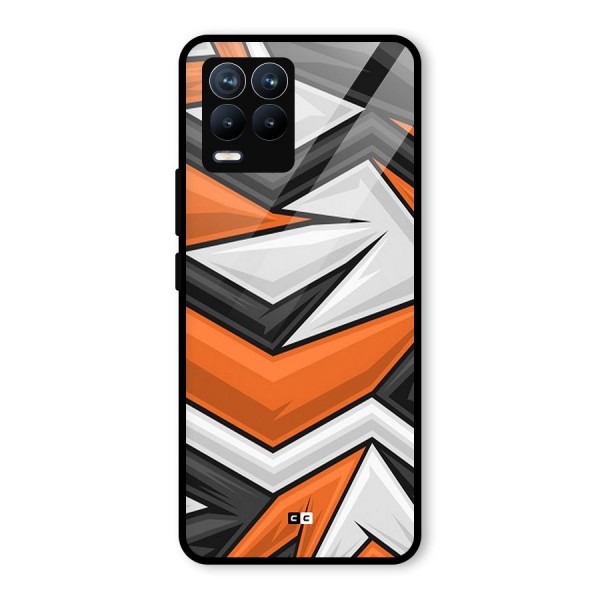 Abstract Comic Glass Back Case for Realme 8 Pro