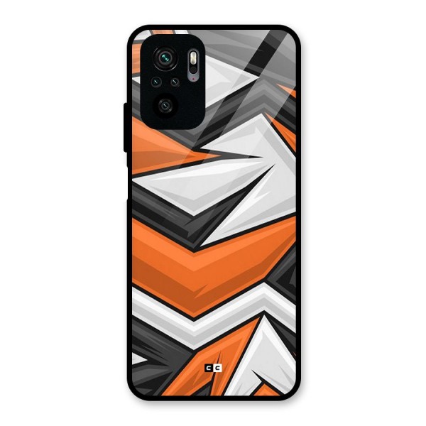 Abstract Comic Glass Back Case for Redmi Note 10