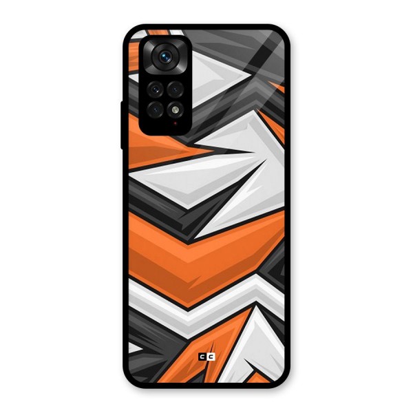 Abstract Comic Glass Back Case for Redmi Note 11S