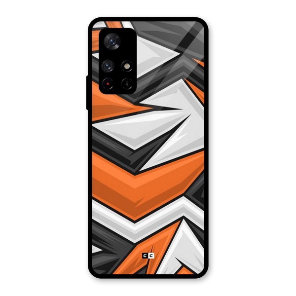 Abstract Comic Glass Back Case for Redmi Note 11T 5G