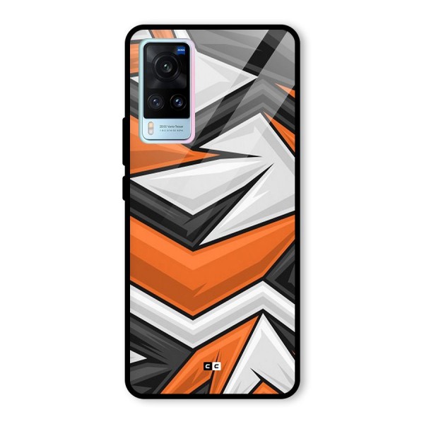 Abstract Comic Glass Back Case for Vivo X60