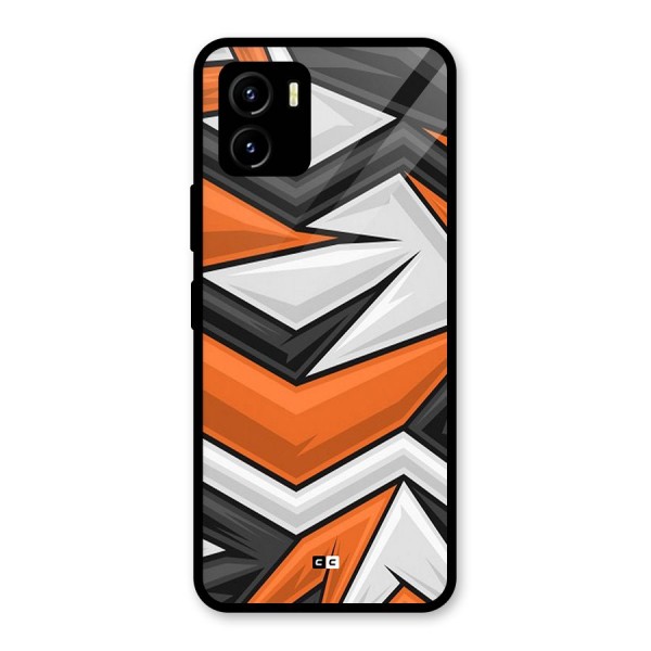 Abstract Comic Glass Back Case for Vivo Y15s