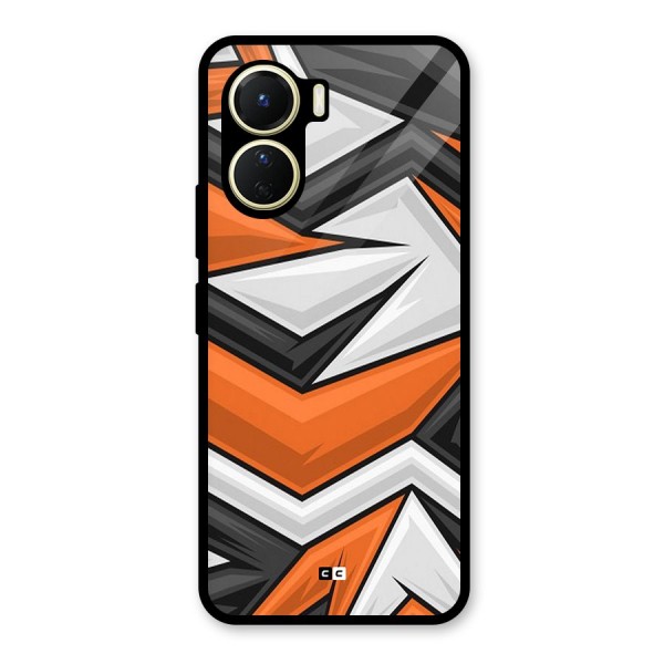 Abstract Comic Glass Back Case for Vivo Y56