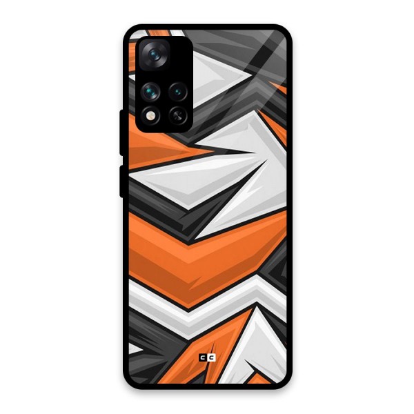 Abstract Comic Glass Back Case for Xiaomi 11i HyperCharge 5G