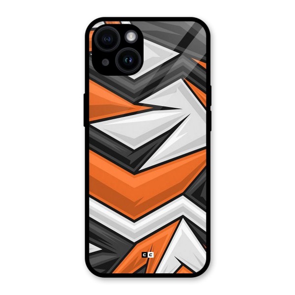 Abstract Comic Glass Back Case for iPhone 14