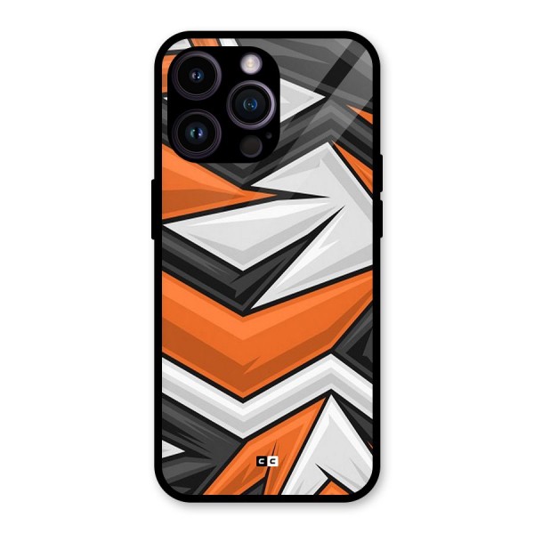Abstract Comic Glass Back Case for iPhone 14 Pro Max