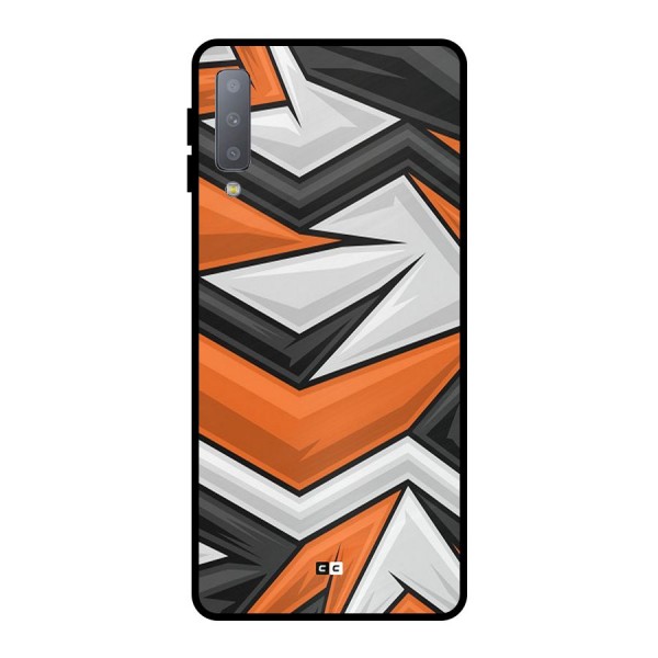 Abstract Comic Metal Back Case for Galaxy A7 (2018)