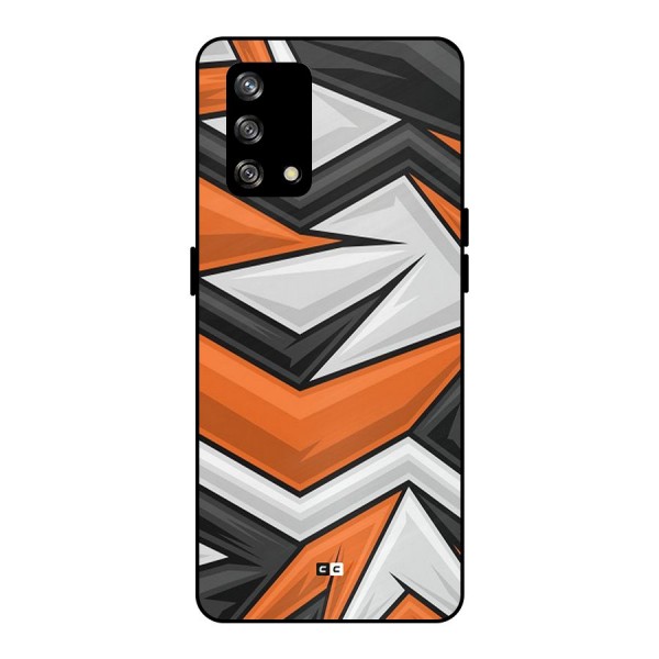 Abstract Comic Metal Back Case for Oppo F19s