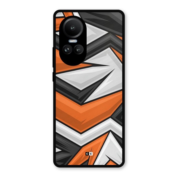 Abstract Comic Metal Back Case for Oppo Reno10