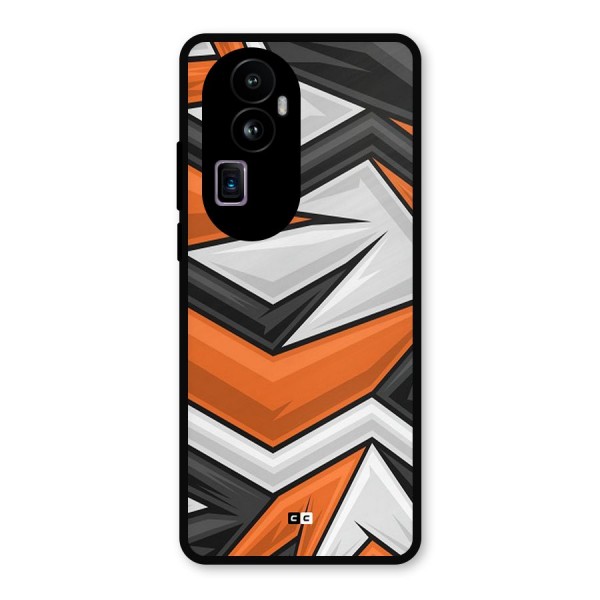 Abstract Comic Metal Back Case for Oppo Reno10 Pro Plus
