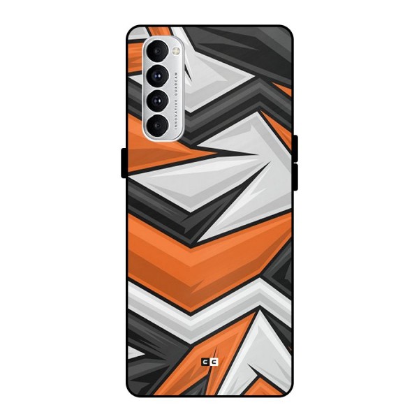 Abstract Comic Metal Back Case for Oppo Reno4 Pro