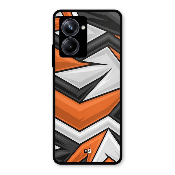 Abstract Comic Metal Back Case for Realme 10 Pro