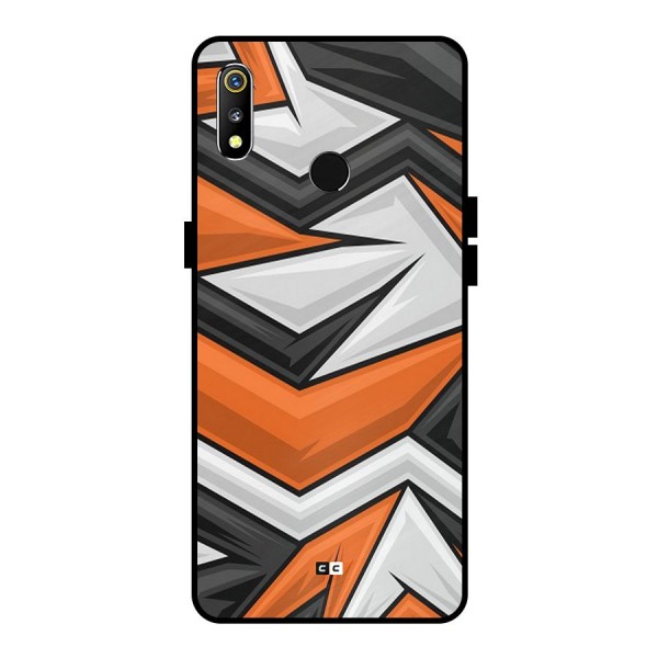 Abstract Comic Metal Back Case for Realme 3