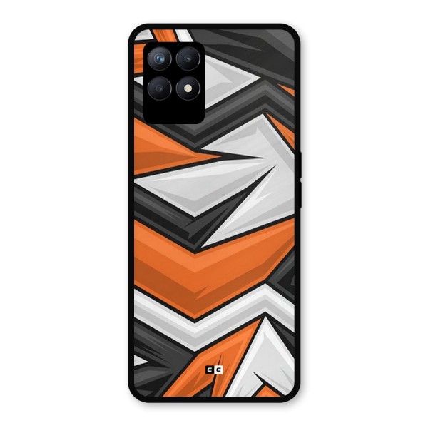 Abstract Comic Metal Back Case for Realme 8i