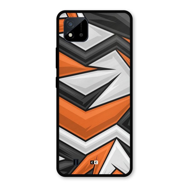 Abstract Comic Metal Back Case for Realme C11 2021