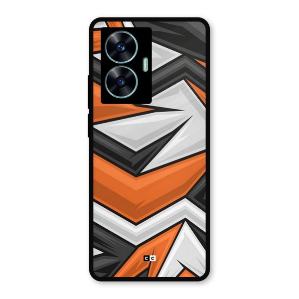 Abstract Comic Metal Back Case for Realme C55