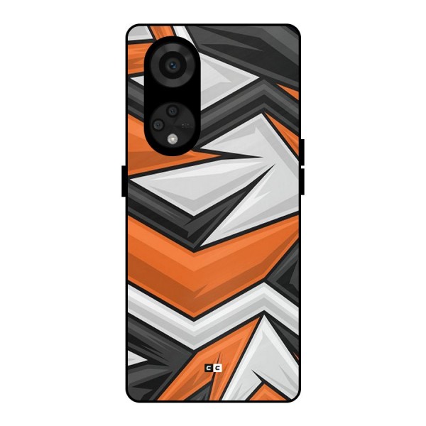 Abstract Comic Metal Back Case for Reno8 T 5G
