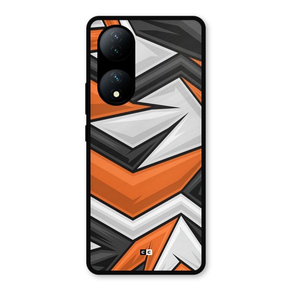 Abstract Comic Metal Back Case for Vivo T2