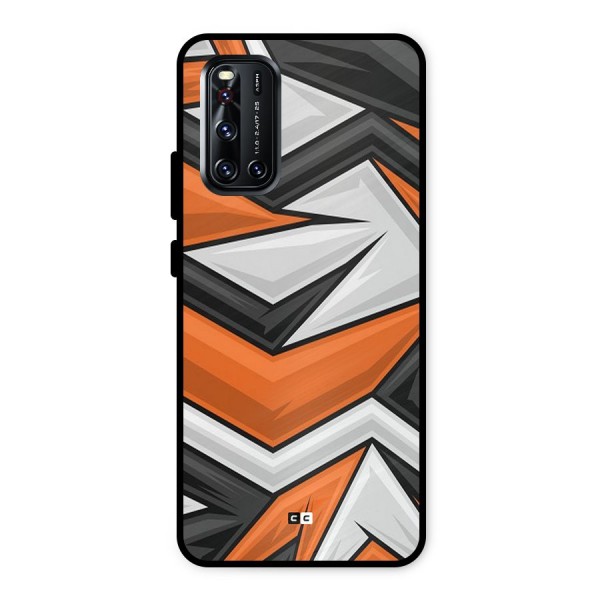 Abstract Comic Metal Back Case for Vivo V19