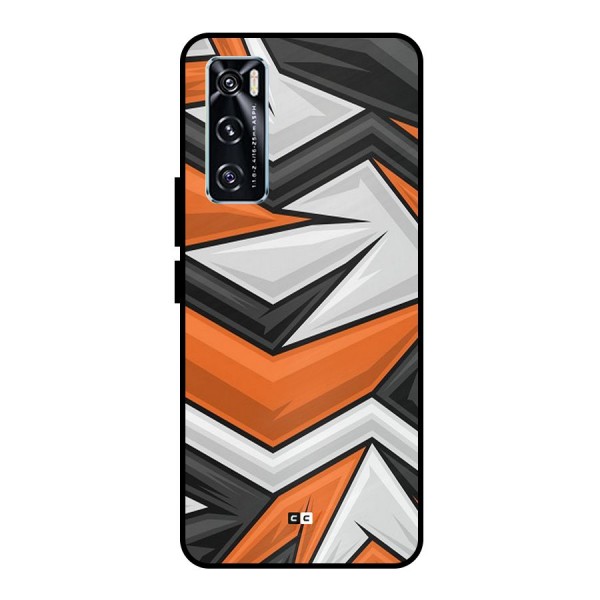 Abstract Comic Metal Back Case for Vivo V20 SE