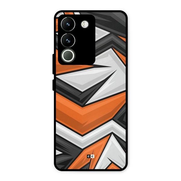 Abstract Comic Metal Back Case for Vivo Y200