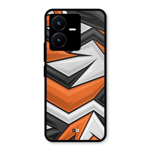 Abstract Comic Metal Back Case for Vivo Y22s