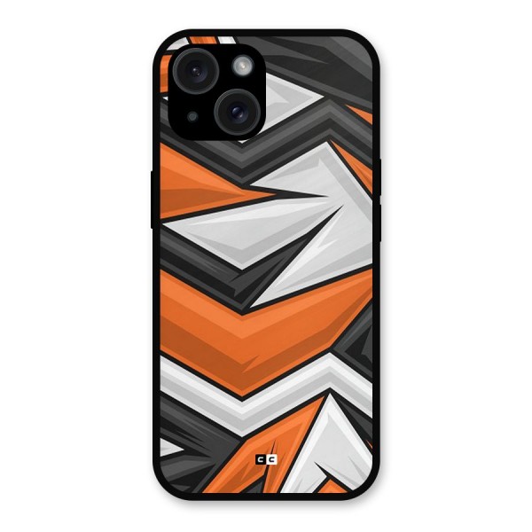 Abstract Comic Metal Back Case for iPhone 15