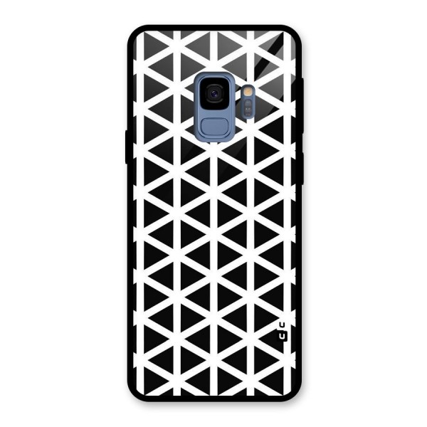 Abstract Geometry Maze Glass Back Case for Galaxy S9