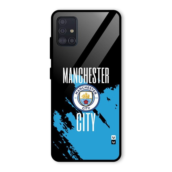 Abstract Manchester Glass Back Case for Galaxy A51