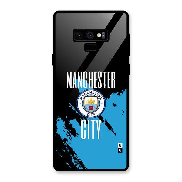 Abstract Manchester Glass Back Case for Galaxy Note 9