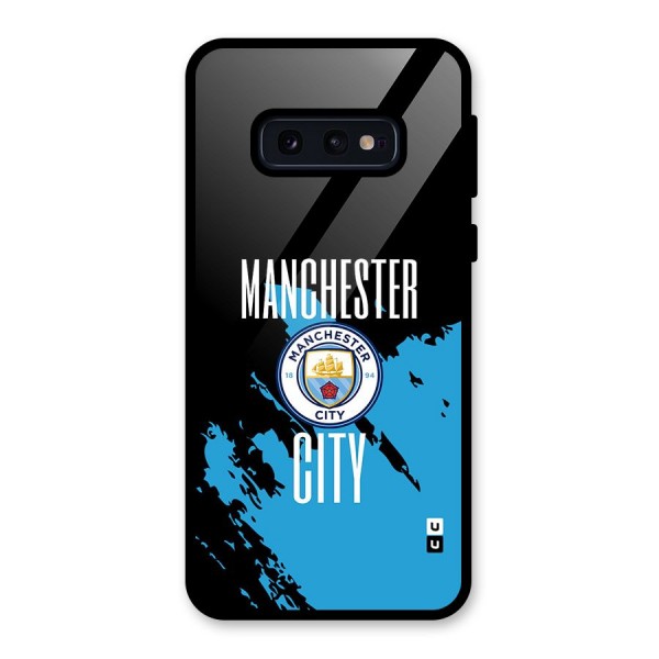 Abstract Manchester Glass Back Case for Galaxy S10e