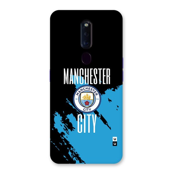 Abstract Manchester Glass Back Case for Oppo F11 Pro