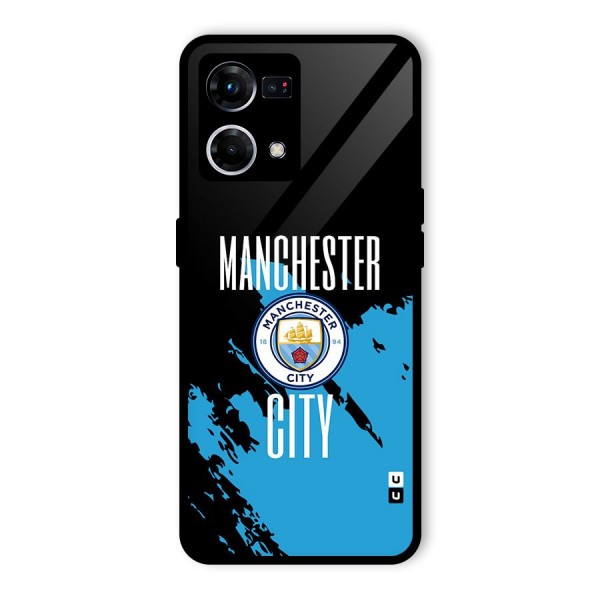 Abstract Manchester Glass Back Case for Oppo F21s Pro 4G