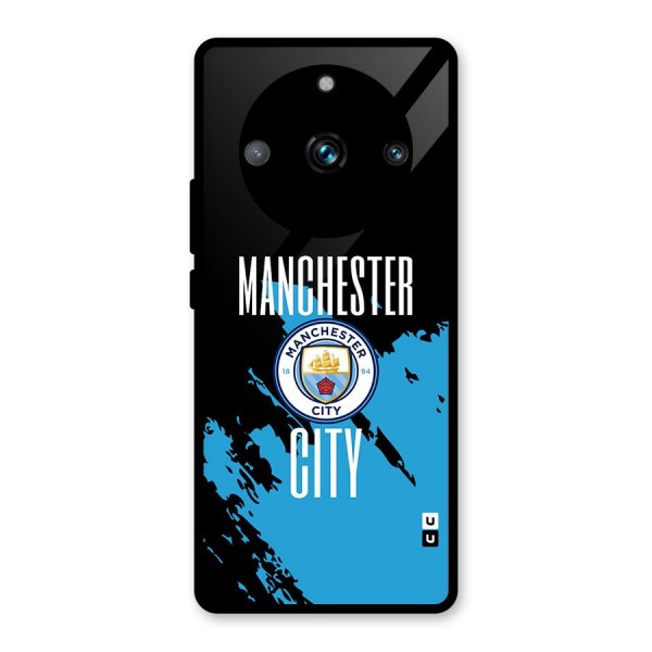 Abstract Manchester Glass Back Case for Realme 11 Pro