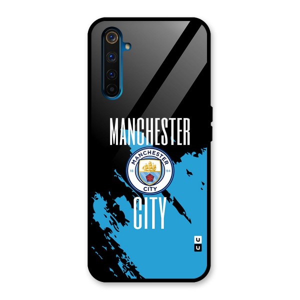 Abstract Manchester Glass Back Case for Realme 6 Pro