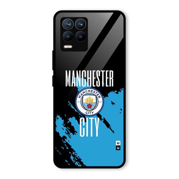 Abstract Manchester Glass Back Case for Realme 8