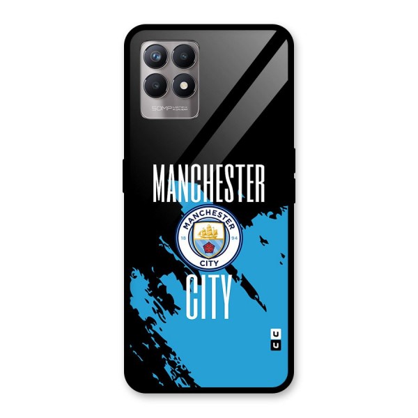 Abstract Manchester Glass Back Case for Realme 8i