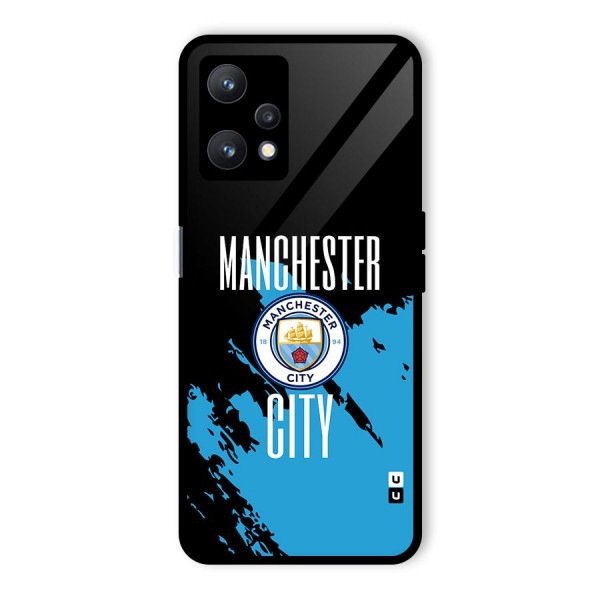 Abstract Manchester Glass Back Case for Realme 9 Pro 5G