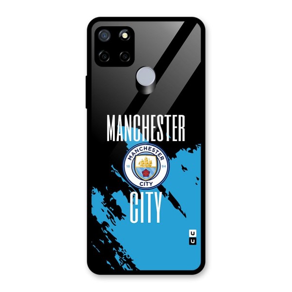 Abstract Manchester Glass Back Case for Realme C15