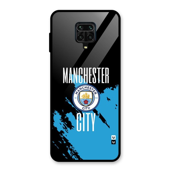 Abstract Manchester Glass Back Case for Redmi Note 10 Lite