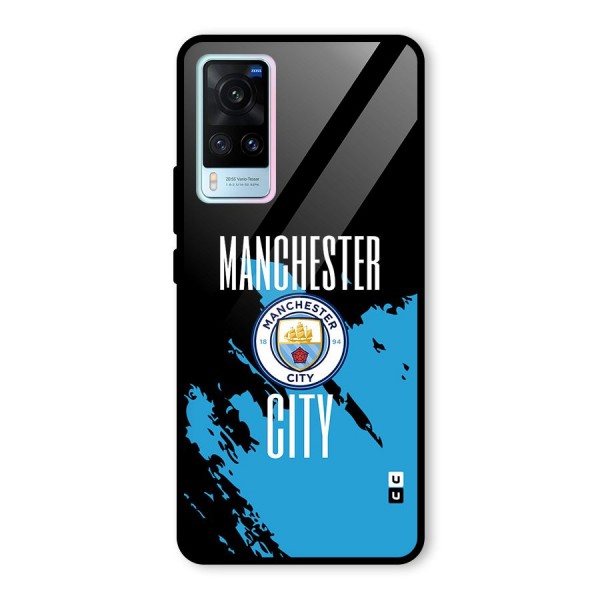 Abstract Manchester Glass Back Case for Vivo X60