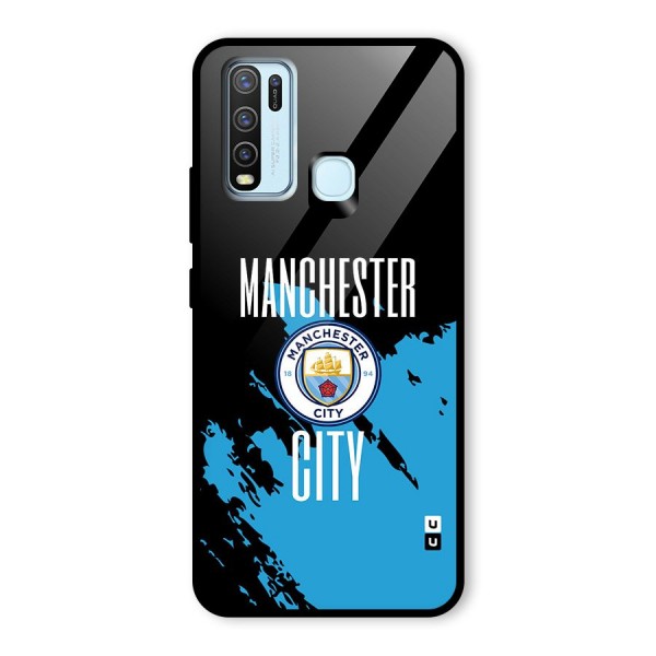 Abstract Manchester Glass Back Case for Vivo Y50