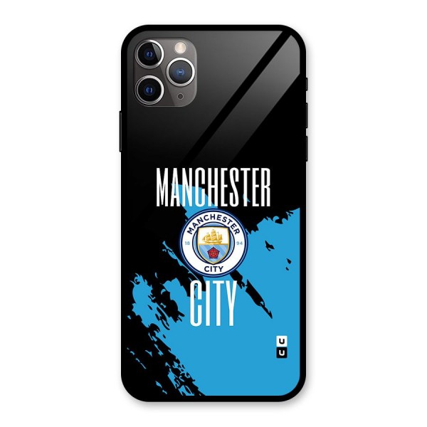 Abstract Manchester Glass Back Case for iPhone 11 Pro Max