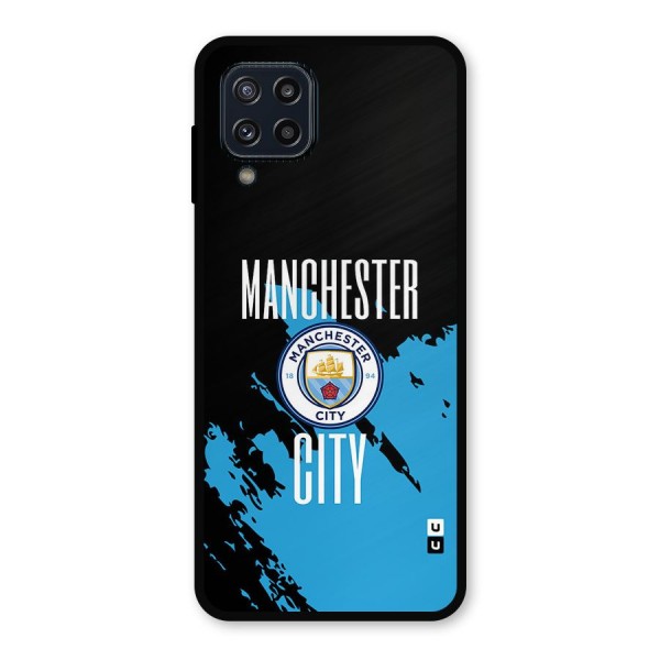 Abstract Manchester Metal Back Case for Galaxy M32