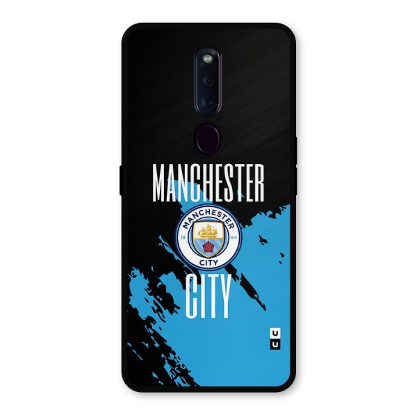 Abstract Manchester Metal Back Case for Oppo F11 Pro