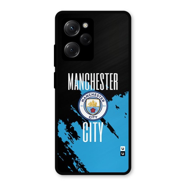 Abstract Manchester Metal Back Case for Poco X5 Pro